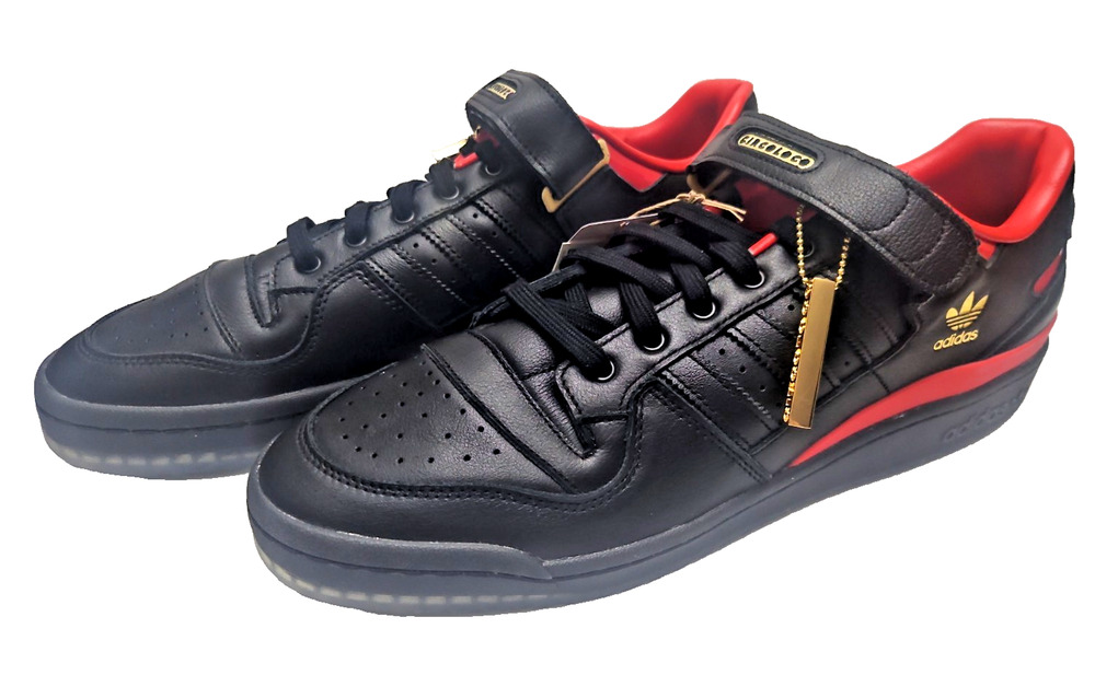 Adidas Originals Forum Low x Circoloco Core Black/Vivid Red HQ3618 Men's Sz 16